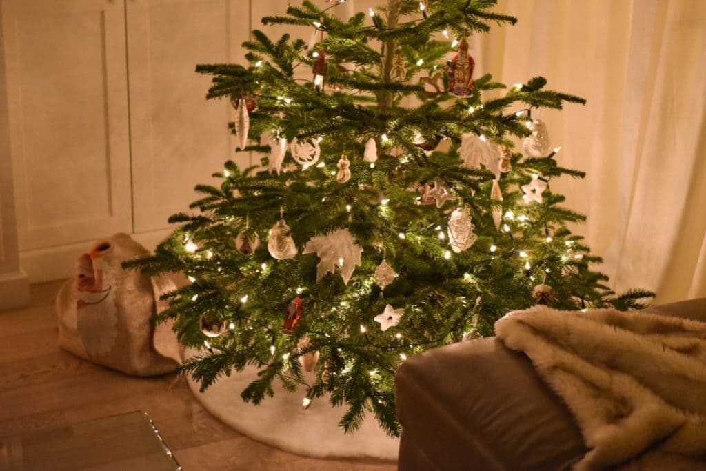 Christmas tree in apartment